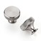 JOY DECOR 30 Pack Stainless Steel Kitchen Cabinet Hardware Knobs Round Solid Knurled Handles Single Hole Drawer Knobs for Cabinet Furniture Brushed Nickel Dresser Pulls