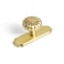 Yanxia Set of 6 Elegant Golden Bloom Brushed Brass Cabinet Knobs with Backplate Drawer Pulls for Kitchen Dresser Cabinet Hardware for Bedroom 114 Inches Diameter Handles