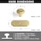 Yanxia Set of 6 Elegant Golden Bloom Brushed Brass Cabinet Knobs with Backplate Drawer Pulls for Kitchen Dresser Cabinet Hardware for Bedroom 114 Inches Diameter Handles