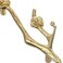 OSALADI Brass Blossom Handle 591 Inch Flower Branch Cabinet Drawer Pulls Decorative Knobs for Dresser Closet Cupboard Wardrobe Hardware