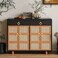 Ruiao 6 Pack 55mm Cupboard Knobs Cabinet Knobs Gold Zinc Alloy Dresser Drawer Knobs with Screws for Kitchen Bathroom Bedoom