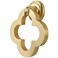 Ruiao 6 Pack 55mm Cupboard Knobs Cabinet Knobs Gold Zinc Alloy Dresser Drawer Knobs with Screws for Kitchen Bathroom Bedoom