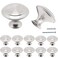 YuGtcen Cabinet Knobs 12 Pack Stainless Steel Kitchen Cabinet Knobs 116 inch Knobs Furniture Hardware Pulls Modern Round Knobs for Dresser Drawers Cupboard Dresser Closet Door Bushed Silver 12