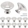 YuGtcen Cabinet Knobs 12 Pack Stainless Steel Kitchen Cabinet Knobs 116 inch Knobs Furniture Hardware Pulls Modern Round Knobs for Dresser Drawers Cupboard Dresser Closet Door Bushed Silver 12