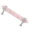 mookaitedecor Brushed Stainless Steel with Rose Quartz Double Crystal Points Drawer Pulls Cabinets Handles Door Knobs for Dresser Cupboard Kitchen Decor