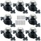 Kelier Crystal Glass Cabinet Knobs Elegant Diamond Drawer Knobs with Plate Dresser Pull Handles for KitchenCupboardWardrobeCabinet 8 CrystalBackplate