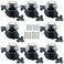 Kelier Crystal Glass Cabinet Knobs Elegant Diamond Drawer Knobs with Plate Dresser Pull Handles for KitchenCupboardWardrobeCabinet 8 CrystalBackplate