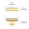 Asidrama 10 Pack Brushed Gold Kitchen Cabinet Knobs Dresser Knobs Drawer Knobs Single Hole Cabinet T Bar Pull Handles for Kitchen Wardrobe Cupboard