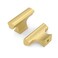Asidrama 10 Pack Brushed Gold Kitchen Cabinet Knobs Dresser Knobs Drawer Knobs Single Hole Cabinet T Bar Pull Handles for Kitchen Wardrobe Cupboard