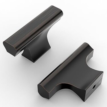 Asidrama 10 Pack Oil Rubbed Bronze Kitchen Cabinet Knobs Dresser Knobs Drawer Knobs Single Hole Cabinet Pull Handles for Kitchen Wardrobe Cupboard