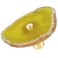 Sportmusies Pack of 4 Agate Stone Cabinet Knobs with Screws IrregularShaped Agate Slices Brass Pull Handle Knobs Set for Closet Drawer Dresser Cupboard Yellow
