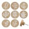 Lasyman 8Pack 18 Wood Dresser Boho Kitchen Furniture Drawer Cabinet Decorative Knobs and Pulls