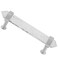 mookaitedecor Brushed Stainless Steel with Rock Quartz Double Crystal Points Drawer Pulls Cabinets Handles Door Knobs for Dresser Cupboard Kitchen Decor
