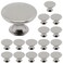 SWZHAI 16 Pcs Brushed Nickel Cabinet Knobs Silver Dresser Knob Kitchen Drawer Knobs Single Hole Cupboard Door Knob Dresser Drawer Pulls Handles