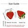 Zyuzles 6PCS Strawberry Cabinet KnobsDrawer Knobs Creative knobs Decorative Furniture for Cupboard