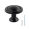 TamBee 114 Inch Cabinet Knobs 30 Pack Matte Black Round Drawer PullsAluminum Drawer Handles Door Hardware for Dresser Cabinets Kitchen Bedroom
