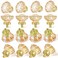 SHINY HANDLES 16 Pack Champagne Crystal Knobs for Dresser Drawer Glass Cabinet Knobs and Pulls with Satin BrassBrushed Gold Base