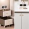 SHINY HANDLES 16 Pack Champagne Crystal Knobs for Dresser Drawer Glass Cabinet Knobs and Pulls with Satin BrassBrushed Gold Base