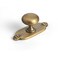 Goo-Ki GooKi Brushed Brass Bronze Zinc Alloy Cabinet Knob with Backplate Single Hole Center Cabinet Pull Hardware for Bedroom Kitchen 6 Pack8611G013