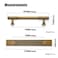 Goo-Ki GooKi Antique Brass Zinc Alloy Cabinet Handle with Backplate 5128mm Hole Center Cabinet Pull Hardware for Bedroom Kitchen 2 Pack9596G