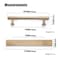 Goo-Ki GooKi Champagne Bronze Zinc Alloy Cabinet Handle with Backplate 5128mm Hole Center Cabinet Pull Hardware for Bedroom Kitchen 2 Pack9596G