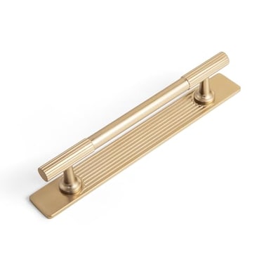 Goo-Ki GooKi Champagne Bronze Zinc Alloy Cabinet Handle with Backplate 5128mm Hole Center Cabinet Pull Hardware for Bedroom Kitchen 2 Pack9596G