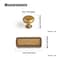 Goo-Ki GooKi Antique Brass Zinc Alloy Cabinet Knob with Backplate Single Hole Center Cabinet Pull Hardware for Bedroom Kitchen 6 Pack8611G018
