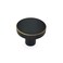 OUTAKU Solid Brass Round Cabinet Drawer Knobs Black Furniture Dresser Pulls Kitchen Cupboard Door Knob Handles Modern 4Pack 25x20mm4
