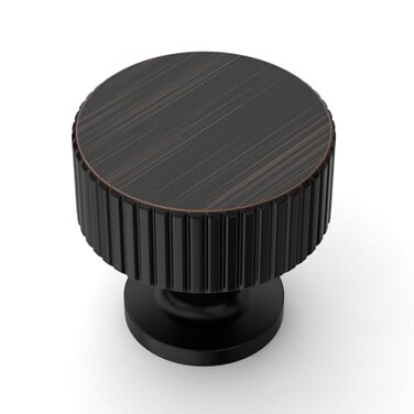 Asidrama 30 Pack Oil Rubbed Bronze Kitchen Cabinet Knobs Drawer Cabinet Hardware Zinc Knobs for Dresser Drawers