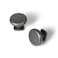 Yanxia Set of 12 Elegant Weathered Nickel Cabinet Knobs with Rounded Top and Square Base Classic Patina Finish for Timeless Style Vintage Kitchen Drawer Hadnles