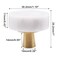 YuGtcen 5pcs Marble Cabinet Knobs Modern Decorative Cabinet Knobs White Stone Brushed Brass Base Drawer Knob Handles Pull for Kitchen Bathroom Dresser White