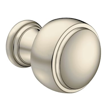 Moen Weymouth Polished Nickel 132 Brass Cabinet or Drawer Knob YB8405NL