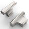 Asidrama 30 Pack Brushed Satin Nickel Kitchen Cabinet Knobs Dresser Knobs Drawer Knobs Single Hole Cabinet T Bar Pull Handles for Kitchen Wardrobe Cupboard