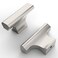 Asidrama 30 Pack Brushed Satin Nickel Kitchen Cabinet Knobs Dresser Knobs Drawer Knobs Single Hole Cabinet T Bar Pull Handles for Kitchen Wardrobe Cupboard