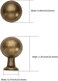 Asidrama 30 Pack Antique Brass Kitchen Cabinet Knobs Dresser Knobs Drawer Knobs Cabinet Hardware Zinc Knobs for Dresser Drawers