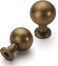 Asidrama 30 Pack Antique Brass Kitchen Cabinet Knobs Dresser Knobs Drawer Knobs Cabinet Hardware Zinc Knobs for Dresser Drawers