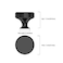 Asidrama 30 Pack Matte Black Kitchen Cabinet Knobs Knurled Dresser Knobs Drawer Knob Cabinet Hardware Aluminum Knob for Dresser Drawers
