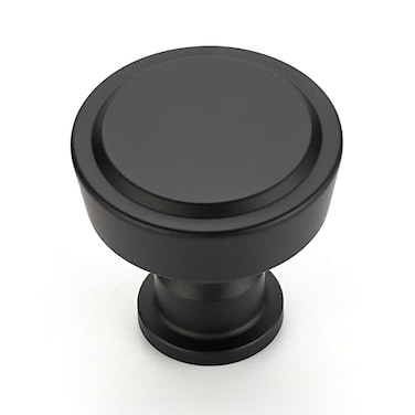 Ravinte 30 Pack Matte Black Kitchen Cabinet Knobs Single Hole Round Dresser Knobs Cabinet Hardware for Kitchen Dresser Drawers