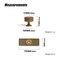 Goo-Ki GooKi Antique Brass Zinc Alloy Cabinet Knob with Backplate Single Hole Center Cabinet Pull Hardware for Bedroom Kitchen 6 Pack9596G