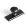 Goo-Ki GooKi Black Zinc Alloy Cabinet Knob with Backplate Single Hole Center Cabinet Pull Hardware for Bedroom Kitchen 6 Pack8611G011