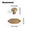 Goo-Ki GooKi Antique Brass Zinc Alloy Cabinet Knob with Backplate Single Hole Center Cabinet Pull Hardware for Bedroom Kitchen 12 Pack8611G013