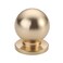 Alzassbg 15 Pack Gold Cabinet Knobs 1 Inch27mm Diameter Round Ball Kitchen Knobs for Cabinets and Drawers AL6016ABG