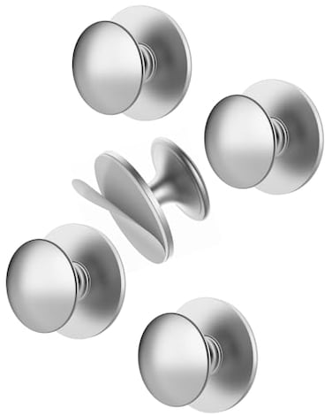 MeBantoo 40 Pack Silver SelfAdhesive Cabinet Knobs SelfStick Hardware Kitchen Cabinet Handles NoPunch Peel and Stick Drawer Knobs for Refrigerators Dressers Windows Closets