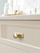 Goo-Ki GooKi Champagne Bronze Cabinet Drawer Knobs with Backplate or Spacer Zinc Alloy Kitchen Hardware 6 Pack Single Hole Bar Pull Handles for Cupboard Wardrobe6781UBRG011