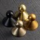 Goo-Ki GooKi Black Cabinet Knobs for Drawer Kitchen Zinc Alloy Hardware 6pack Matte Black Single HoleScrew Pulls Modern Cute Handles