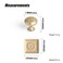 Goo-Ki GooKi Champagne Bronze Zinc Alloy Cabinet Knob with Backplate Single Hole Center Cabinet Pull Hardware for Bedroom Kitchen 6 Pack8611F32