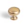 Goo-Ki GooKi Champagne Bronze Zinc Alloy Cabinet Knob Single Hole Center Affordable Luxury Cabinet Pull Hardware for Bedroom Kitchen 6 Pack
