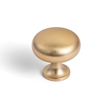 Goo-Ki GooKi Champagne Bronze Zinc Alloy Cabinet Knob Single Hole Center Affordable Luxury Cabinet Pull Hardware for Bedroom Kitchen 6 Pack