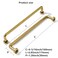 khtumeware 10 Pack Burnished Antique Brass Cabinet Pulls 6516 Hole Center Classic Vintage Drawer Handles Kitchen Cupboard Bathroom Dresser Cabinet Hardware