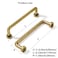 khtumeware 10 Pack Burnished Antique Brass Cabinet Pulls 334 Hole Center Classic Vintage Drawer Handles Kitchen Cupboard Bathroom Dresser Cabinet Hardware
